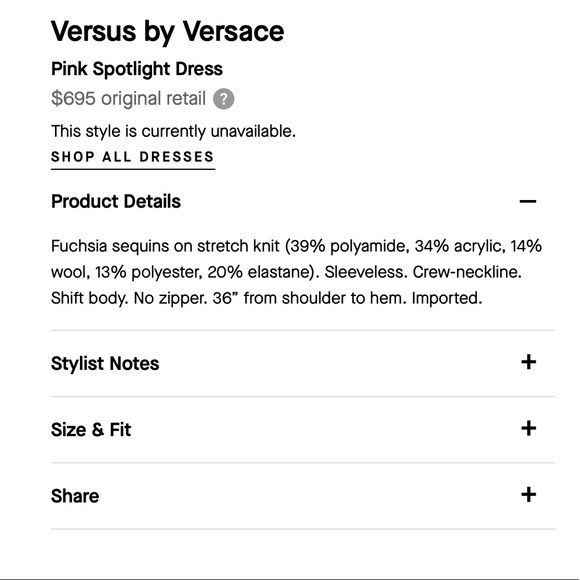 Versus By Versace Sequin Dress - Picture 11 of 11